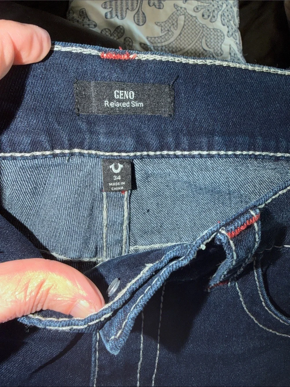True Religion Geno Big T Jeans 34” (fit’s closer to 36”) Relaxed Fit